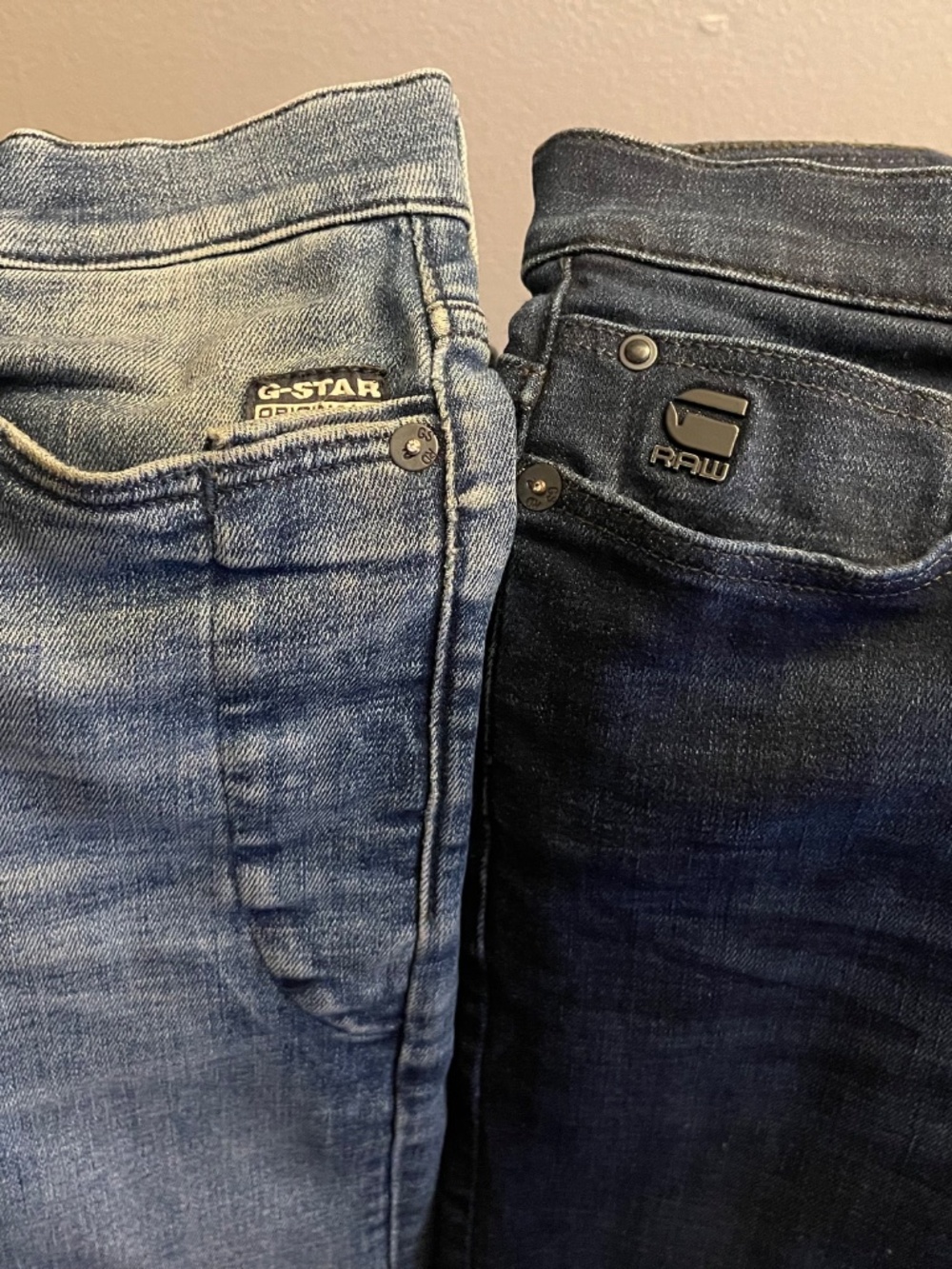 G-STAR Men's Lancet Skinny Jeans 27x30 - Lot of 2 - Medium Blue | Dark Sapphire